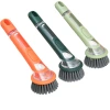 The new multi-functional long-handled liquid-adding pot brush is a household non-stick oil-pressing pot brush that automatically dispensed liquid and won't dirty your hands Item Picture